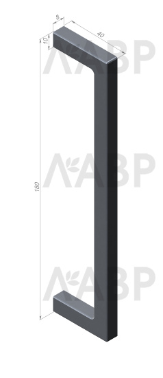 Аристо Slim Line/ручка накладная самоклеящаяся, черный матовый (400) / 92048 / оптом и в розницу / мебельная фурнитура "ЛАВР"