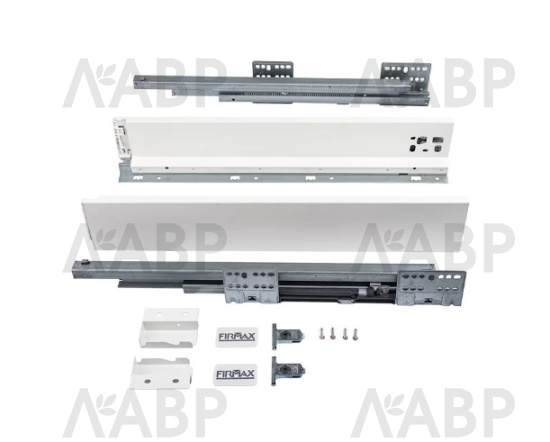 Firmax Smartline ящик 84*300мм, доводчик, 35кг, белый/FRM0730.007/84  / 09995 / оптом и в розницу / мебельная фурнитура "ЛАВР"