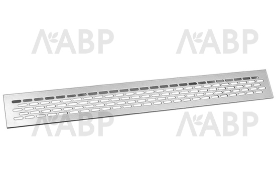 Решетка вентиляционная алюминиевая 480*60мм алюминий KK-W60800-M0 GTV / 16328 / оптом и в розницу / мебельная фурнитура "ЛАВР"