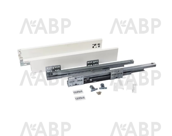 Firmax Smartline ящик 84*300мм, доводчик, 35кг, белый/FRM0730.007/84  / 09995 / оптом и в розницу / мебельная фурнитура "ЛАВР"