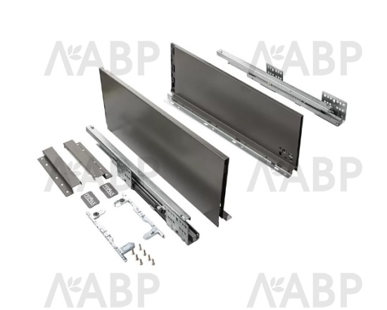 Firmax Smartline ящик 199*350мм, доводчик, 35кг, антрацит/FRM0735.043/199 / 09940 / оптом и в розницу / мебельная фурнитура "ЛАВР"