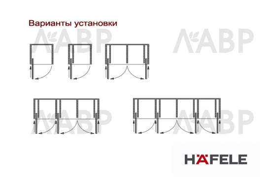 #Slido Eclipse 16 IF/VF фурнитура для поворотно-выдвижных дверей 504мм/408.25.350 / 94213 / оптом и в розницу / мебельная фурнитура "ЛАВР"