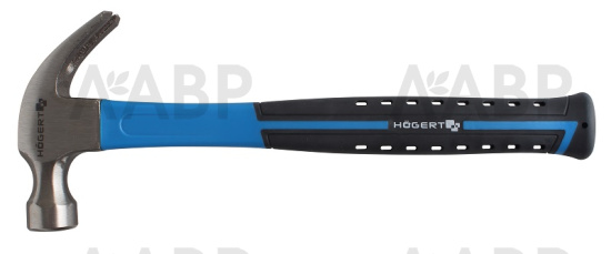 Молоток столяра 450г с ручкой из стекловолокна HT3B034 HOEGERT / 58178 / оптом и в розницу / мебельная фурнитура "ЛАВР"
