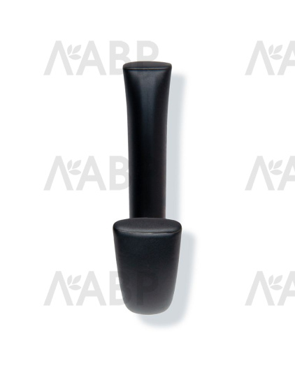 Крючок мебельный однорожковый черный K206BL.10 Boyard / 707156-2 / оптом и в розницу / мебельная фурнитура "ЛАВР"