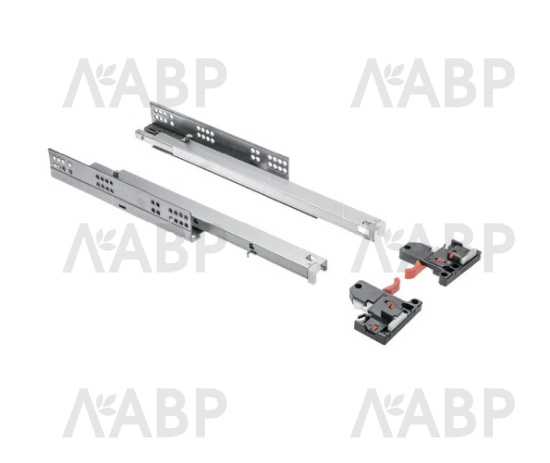 направляющие скрытого монтажа GTV MODERN SLIDE PRO 48*550мм, довод, 35кг(10шт)/PB-3D0SHX18-550-PRO / 09771 / оптом и в розницу / мебельная фурнитура "ЛАВР"