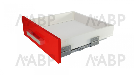 Выдвижной ящик СТАРТ с доводчиком 105*500мм белый SB08W.1/500 Boyard / 709406 / оптом и в розницу / мебельная фурнитура "ЛАВР"