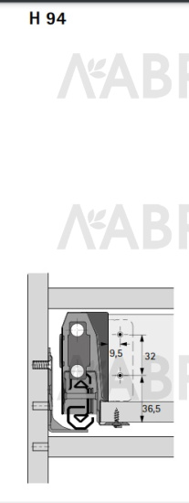 Выдвижной ящик ArciTech 94*650мм, БЕЗ направляющих белый 9149306 Hettich / 97377 / оптом и в розницу / мебельная фурнитура "ЛАВР"