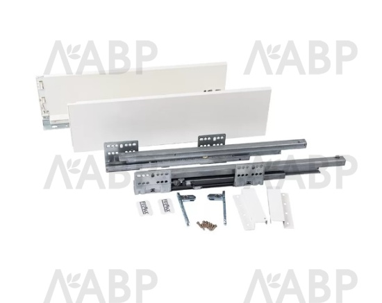 Firmax Smartline ящик 199*500мм, доводчик, 35кг, белый/FRM0750.007/199 / 09885 / оптом и в розницу / мебельная фурнитура "ЛАВР"