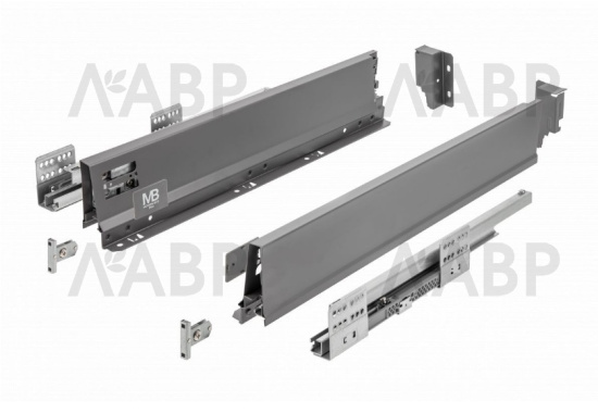 ящик GTV MODERN BOX PRO 84*300мм, доводчик, 40кг, антрацит/PB-MBPRO-KPL300A / 09876 / оптом и в розницу / мебельная фурнитура "ЛАВР"