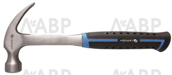Молоток столяра монолитный 450г с ручкой из стекловолокна HT3B035 HOEGERT / 58177 / оптом и в розницу / мебельная фурнитура "ЛАВР"