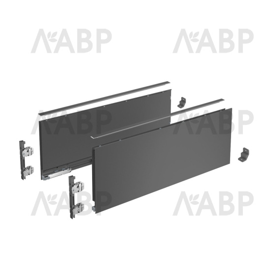 Хеттих/AvanTech You ящик 100% выдвижения 187*350мм, антрацит, БЕЗ направл /9381975 / 37989-1 / оптом и в розницу / мебельная фурнитура "ЛАВР"