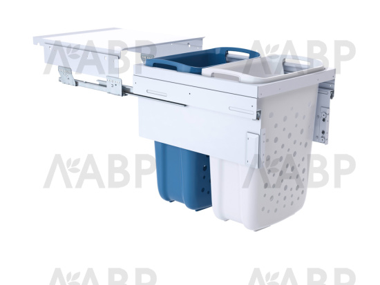 выдвижная система Laundry Carrier в базу 450мм с 2 корзинами для белья/3270461  / 25585 / оптом и в розницу / мебельная фурнитура "ЛАВР"