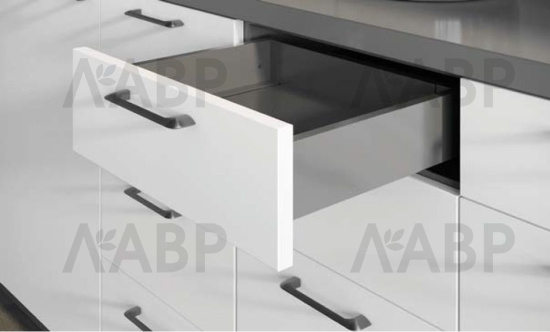 ящик GTV AXIS PRO 86*500мм, доводчик, 40кг, антрацит/PB-AXISPRO-KPL500A / 09521 / оптом и в розницу / мебельная фурнитура "ЛАВР"