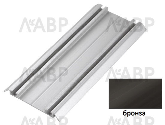 Направляющая нижняя бронза 6м для шкафов купе / 81020 / оптом и в розницу / мебельная фурнитура "ЛАВР"