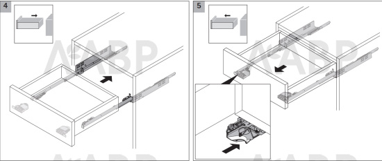 Механизмы регулировки наклона для направляющих Quadro 4DV6 9247529 Hettich / 37752 / оптом и в розницу / мебельная фурнитура "ЛАВР"