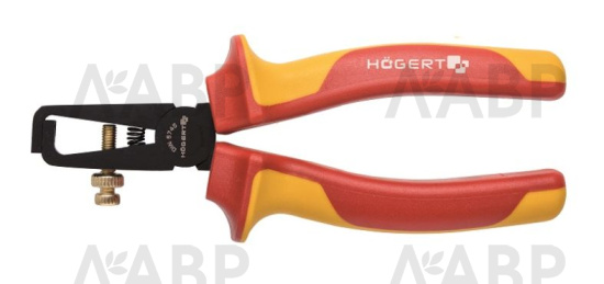 Клещи изолированные для зачистки проводов 160мм 1000V, VDE  HT1P931 HOEGERT / 58195 / оптом и в розницу / мебельная фурнитура "ЛАВР"