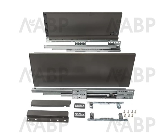 Firmax Smartline ящик 199*350мм, доводчик, 35кг, антрацит/FRM0735.043/199 / 09940 / оптом и в розницу / мебельная фурнитура "ЛАВР"