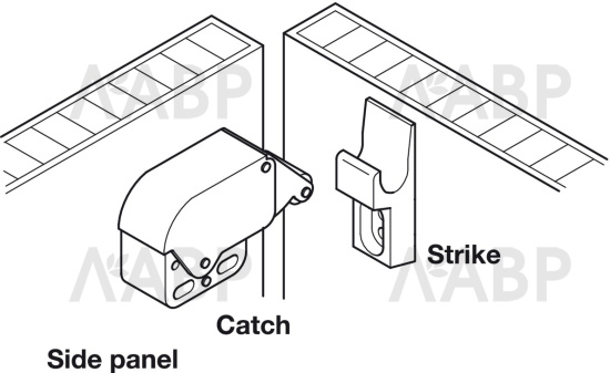 Защелка пружинная Mini-Latch 245.54.701 Hafele / 49188 / оптом и в розницу / мебельная фурнитура "ЛАВР"