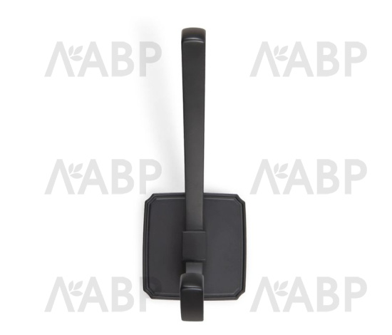 Крючок мебельный двухрожковый черный K217BL.9 Boyard / 707159 / оптом и в розницу / мебельная фурнитура "ЛАВР"