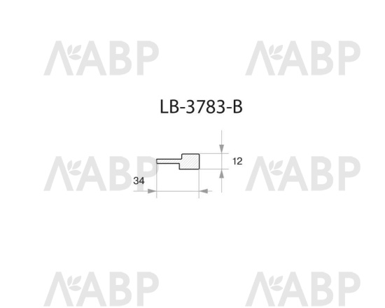 профиль AGT МДФ 248/ LB-3783, 12*158*2800 мм, тик / 35113 / оптом и в розницу / мебельная фурнитура "ЛАВР"