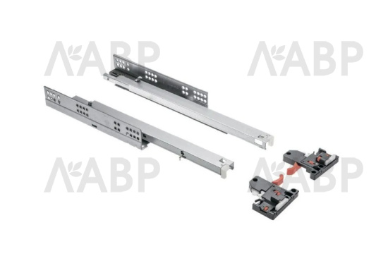 направляющие скрытого монтажа GTV 300мм, PUSH to open, 35кг(6шт)/PB-3D0FPO18-300-PRO / 09547 / оптом и в розницу / мебельная фурнитура "ЛАВР"
