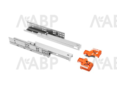 направляющие скрытого монтажа GTV 350мм, PUSH to open, 25кг(10шт)/PB-0FPO18-350 / 09720 / оптом и в розницу / мебельная фурнитура "ЛАВР"