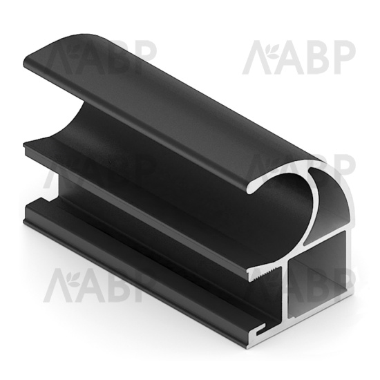 Аристо ЭКО//черный матовый вертикальный профиль С (5,4м) /AE0704.VP540.BKSPC.CJ / 92324 / оптом и в розницу / мебельная фурнитура "ЛАВР"