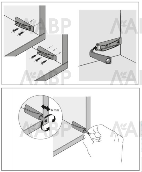 Механизм Push to open Pin для петель под прикручивание длинный ход белый 9089587 Hettich / 97186 / оптом и в розницу / мебельная фурнитура "ЛАВР"