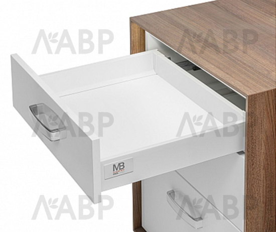 ящик GTV MODERN BOX PRO 84*450мм, доводчик, 40кг, белый/PB-MBPRO-KPL450A1 / 09702 / оптом и в розницу / мебельная фурнитура "ЛАВР"