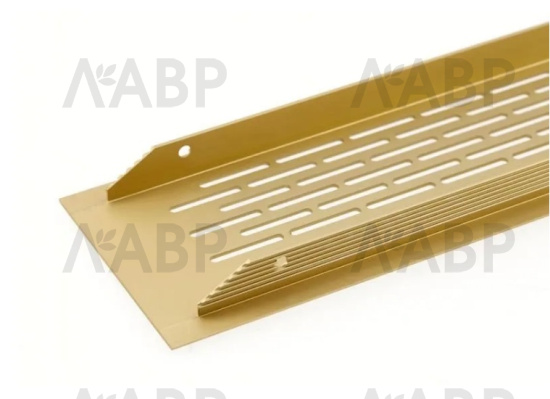 решетка вентиляционная GTV 480*80мм, золото (25шт)/KK-W80480-21 / 16557 / оптом и в розницу / мебельная фурнитура "ЛАВР"