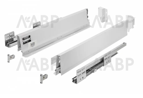 ящик GTV MODERN BOX PRO 84*400мм, доводчик, 40кг, белый/PB-MBPRO-KPL400A1 / 09706 / оптом и в розницу / мебельная фурнитура "ЛАВР"