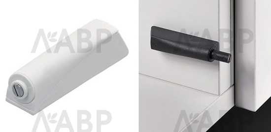 Механизм Push to open magnet для петель под прикручивание длинный ход светло-серый 9089605 Hettich / 37582 / оптом и в розницу / мебельная фурнитура "ЛАВР"