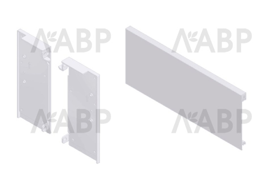 ящик GTV AXIS PRO*компл. низкого внутр.ящика 86мм, 1200 мм, белый (20шт)/PB-AXISPRO-ZESWEW-A1 / 09567 / оптом и в розницу / мебельная фурнитура "ЛАВР"