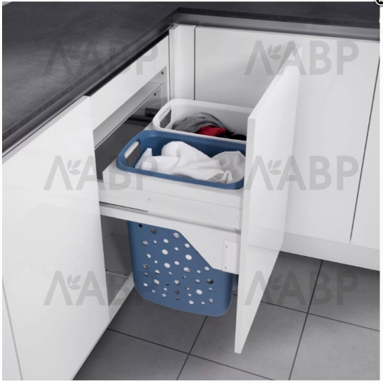 выдвижная система Laundry Carrier в базу 600мм с 2 корзинами для белья/3270-69 / 25719 / оптом и в розницу / мебельная фурнитура "ЛАВР"