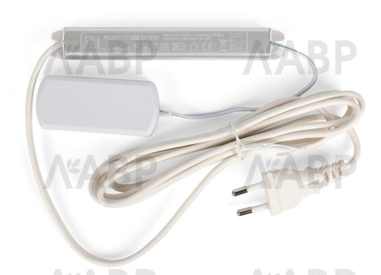 трансформатор 12V/12W, кабель 2м с евровилкой, 4 разъема MiniPlug, 18*18*122/301029 / 33465 / оптом и в розницу / мебельная фурнитура "ЛАВР"